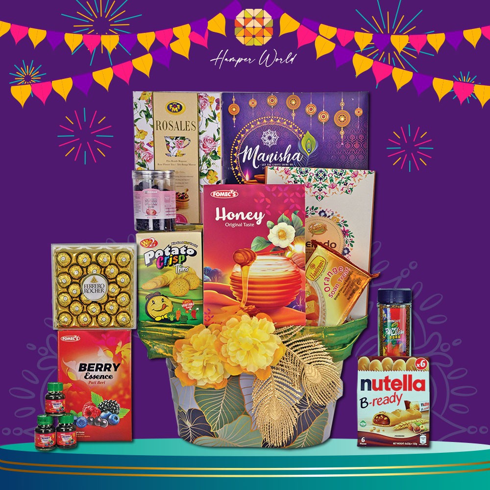 Hamper World Deepavali Basket Hamper Vegetarian